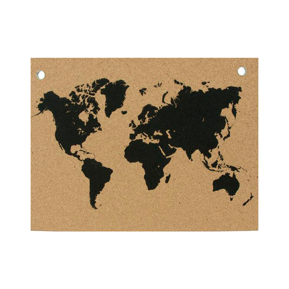 Décoration carte du monde liège