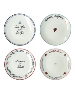 Assiette à Dessert Amour x4 Opjet