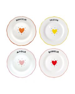 Assiette à Dessert Coeur Opjet