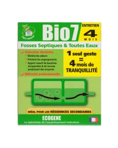 Bio7 Fosses Septiques & Toutes Eaux 250g Ecogene