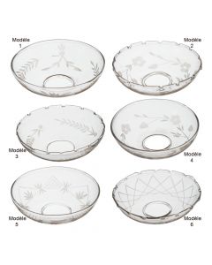 Bobèche en Verre Décoré Affari