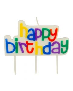 Bougie Happy Birthday Metaltex