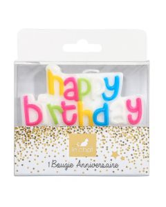 Bougie Happy Birthday