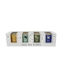 Coffret 4 Bougies Parfumées au Coton Opjet