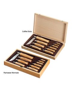 Coffret 10 Couteaux Fermants en Inox Opinel