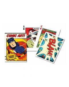 Jeu de 55 Cartes à Jouer Vintage Comic de Piatnik