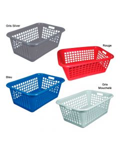 Corbeille à Linge Plastique 60L Aluminium et Plastique