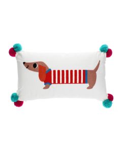 Coussin Brodé Teckel