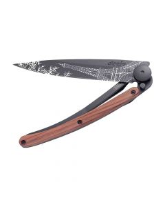 Couteau de Poche 37g Bois Corail & Tour Eiffel Deejo