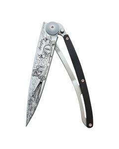 Couteau de Poche 37g Ebène & Pompier Deejo