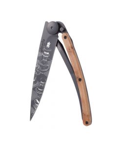 Couteau de Poche 37g Genévrier & Echecs Deejo