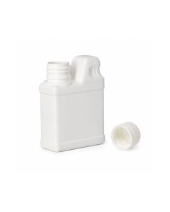 Cruchon PEHD Blanc 125ml + Bouchon