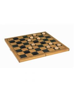 Jeu de Dames en Bois Vintage Professor Puzzle