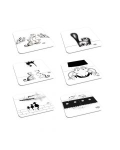 Dessous de Verre Les Chats au Quotidien de Dubout x6 