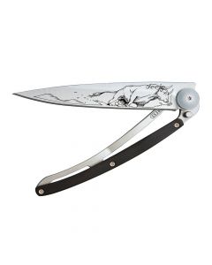 Couteau de Poche 37g Ebène - Taureau Deejo