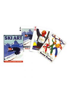 Jeu de 55 Cartes Ski Art Piatnik