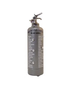 Extincteur Poudre 1kg Liste de Courses Gris Fire Design