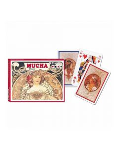 Coffret de 2 Jeux de 55 Cartes Mucha