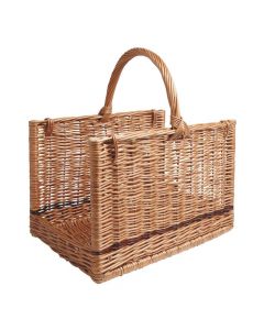 Panier à Bois en Osier Brut & Buff Aubry Gaspard