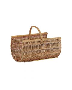 Panier à Bois en Osier Buff