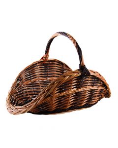 Panier à Buches en Osier Brut & Buff Aubry Gaspard