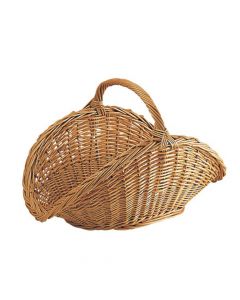 Panier à Buches Ovale en Osier Buff Aubry Gaspard