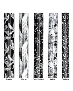 Papier Cadeau Noir & Blanc Beaumont Papeterie Poitou