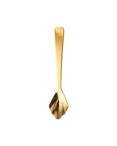 Petite Cuillère Feuille Dorée 