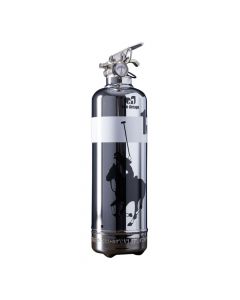 Extincteur Poudre 1kg Luxe Polo Chrome Fire Design