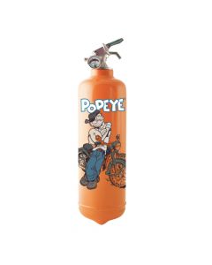 Extincteur Poudre 1kg Popeye Biker Orange Fire Design