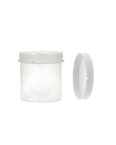 Pot Plastique PP Blanc + Bouchon 250ml 