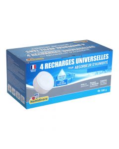 Galet Recharge pour Absorbeur d'Humidité 4x500g Humidivore