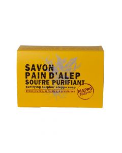 Savon Pain d'Alep Soufre Purifiant 150g Aleppo Soap