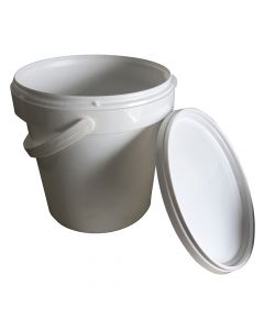 Seau Plastique Blanc 1L + Couvercle