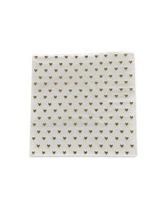 Serviette Papier Coeur Doré Opjet