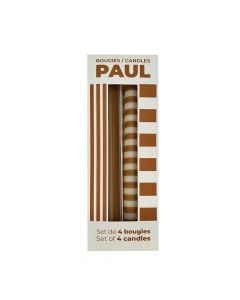 Set de 4 Bougies Paul Ocre