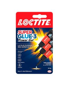 Super Glue-3 Power Flex Mini Trio Usage Unique 1g Loctite