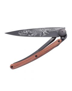 Couteau de Poche 37g Bois Corail & T-Rex Deejo