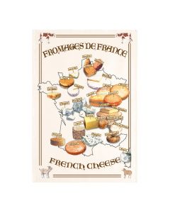 Torchon Carte des Fromages Winkler