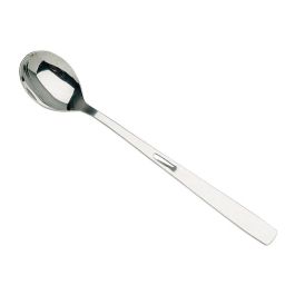 Lot De 3 Cuillères Longues Fackelmann - Inox 19 Cm, Crochet Pour Tasse - Pour Confiture, Glace, Latte - Lave-vaisselle
