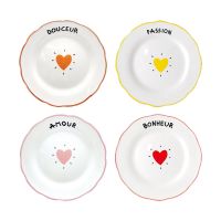 Assiette à Dessert Coeur Opjet