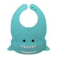 Bavoir en Silicone Requin Melii