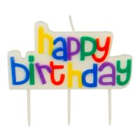 Bougie Happy Birthday Metaltex