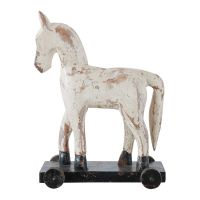 Cheval à Roulettes Blanc