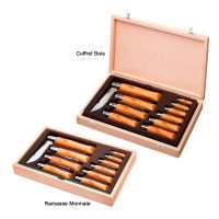 Coffret 10 Couteaux Fermants en Acier Carbone Opinel