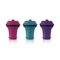 Bouchons Colorés Vacuum Wine Stoppers x3