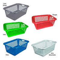 Corbeille à Linge Plastique 60L Aluminium & Plastiques
