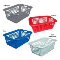 Corbeille à Linge Plastique 60L Aluminium et Plastique