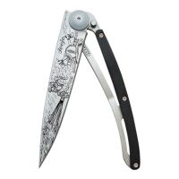 Couteau de Poche 37g Ebène & Pompier Deejo