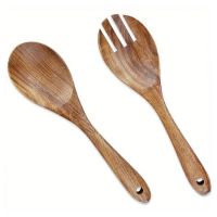 Couverts à Salade en Acacia